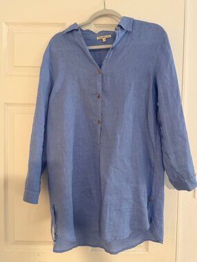 Fresh Laundry 100% Linen Tunic / Long Button-Up